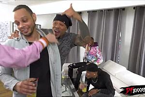 jesus christ she's squirting wild from anal dp pounding