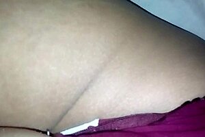 girlfriend's leggings hug her perfect round ass tight