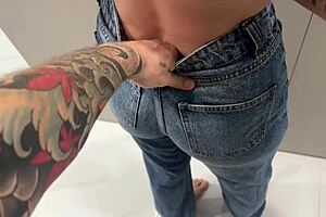 perfect redhead fuck doll gets anal creampie then more pounding in garage 🔥🍑💦