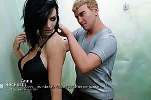 cheating on hubby with his buddy in the bathroom 🚿😈