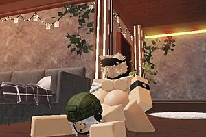 cute blonde boy gets naughty blowjob and creampie from soldier girl 💋🔥