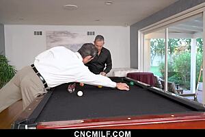 office party GETS KINKY! milf secretary joins threesome for wild secretary slave play