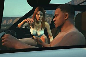 franklin pulls up a hooker for car sex fun in gta 5