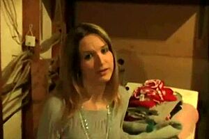 dagfs captures my cute blonde neighbor stripping her slim waist body to tease and finger her shaved pussy