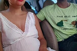 Best friend gf takes dirty anal pounding bent over in car with big ass shaking