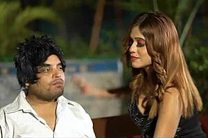 horny indian model dances then licks bihari babu's pussy