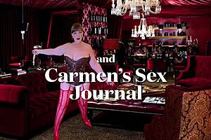 granny carmen angel sucks cock like a slut at home