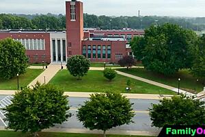 innocent blonde redhead students classroom group orgasm fuck 😈