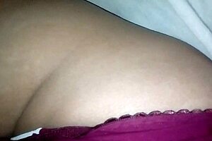 girlfriend's leggings hug her perfect round ass tight