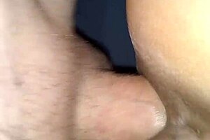 real amateur couple films raw creampie sex at home