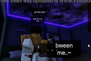 Roblox femboy unwraps his shemale surprise as christmas gift in 3D action.