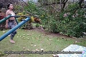 Horny Lesbians Lick Pussy During Steamy Yoga Session