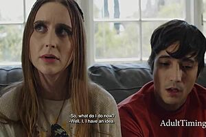 Boyfriend Convinces Girlfriend for Hard Fuck in Front of Rich Pervy Therapist