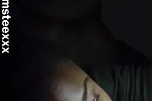 slipping away for a sneaky monster cock blowjob at the bbq 🍆🔥