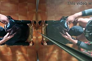 Chairtied Latina Milf Gags On Cock Till Mouth Cumshot