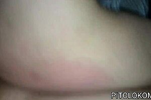 guy unloads cum all over latina's big natural tits