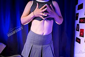 dont freak she just teased my cock hot with her big tits n lips