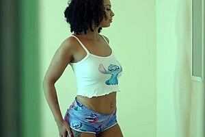 Caught neighbor spying then fucked rough till creampie inside