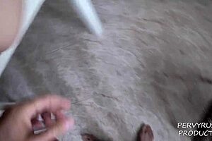 morning pov quickie bangs tight teen ass in kitchen before breakfast