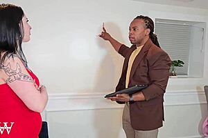 Tattooed nympho slut's wild ride on massive BBC enforcer