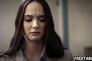 Cheating Brunette GF Caught with Monster Cock in Taboo Creampie Roleplay