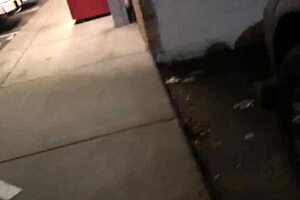 Two moms browse shops in candid hidden footage