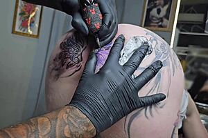 starting my day switching up this tattooed anal with huge black cock fisting worship