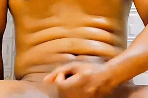 Humiliated shemale sissy drenches body in piss