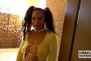 light-skinned ebony kitt lacey slurps messy deepthroat facial