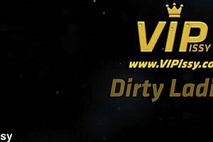 Vipissy Lesbians Soak Wet Lace Vibrators