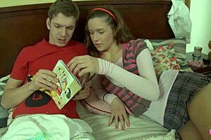 Natural cowgirl nora f rides hard as milo p drills her tight pussy to gaping orgasm!