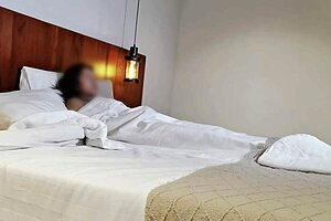 long-haired asian girlfriend moans loudly during passionate bedroom pussy sex on date night