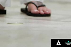 busty milf elizabeth skylar rides cock in oiled nuru session