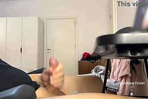 my friend and i busted husband jerking wildly to hardcore porn