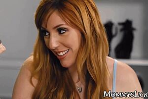 Redhead milf scissoring wet pussy hard with young babe 💦🔥