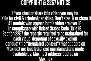 maxine x squirts wildly after tight ass machine drilling