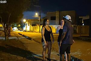 stranger invites us after party for deep anal assfucking creampie threesome