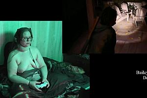 naked bbw brunette with big tits plays alan wake 2 part 19
