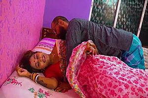 Beautiful Desi Wife Seduces Partner for Anniversary Bedroom Passion