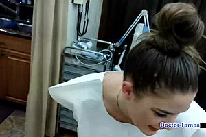 dr tampa examines kendra heart in university nurse fetish physical