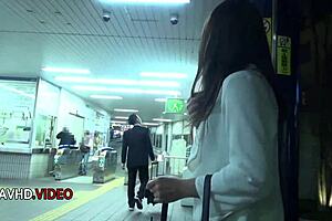 this jav babe sucks cock hard then milf craves more