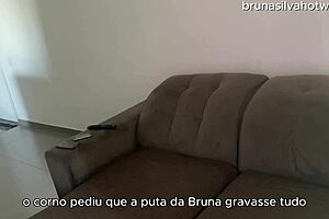 bruna silva hotwife assfucked hard while husband works brazilian cuckold