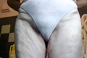 german granny stuffs hairy pussy with huge cucumber slut style