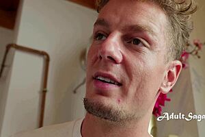 Blonde Milf Caught Showering Leads to Wild Fuck