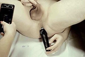 Amateur Couple Milks Prostate with Vibrator to Leaking Orgasms