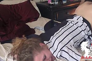 Blonde MILF Insists on Creampie Before Big Game!