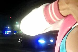 check out this hot tranny flashing big tits in tlalpan