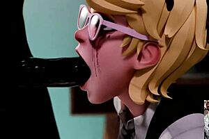 why does nerdy judy's bald pussy squirt so hard from anal fingering and bbc deepthroat