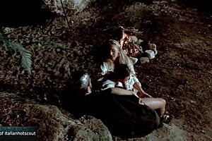 Blonde and brunette hotties ride big cock adventure