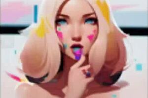 cute babe teases with slow seductive oral blowjob pleasure